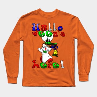 Halloweens Here 8 Bit Long Sleeve T-Shirt